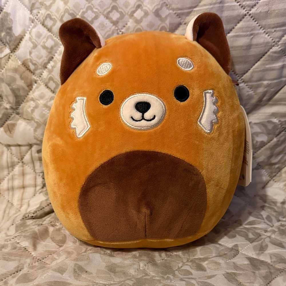 Squishmallows Orange and White Red Panda Plush